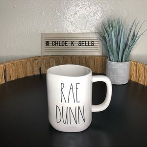 Rae Dunn Double Sided Signature Mug.